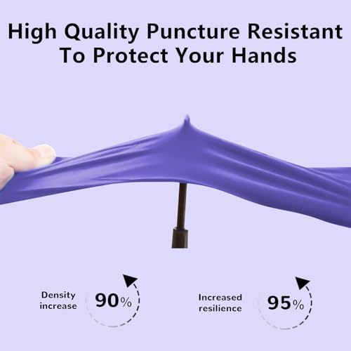 Myetasser Nitrile Gloves 100-Pack Latex-Free