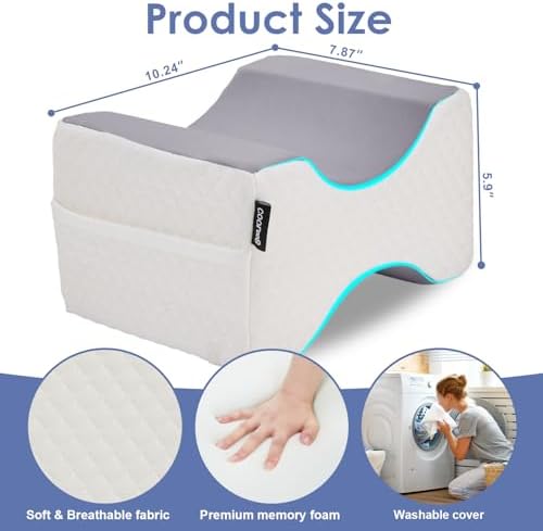 Cooloo8 Knee Pillow for Side Sleepers - Sciatica Pain Relief 1PCS