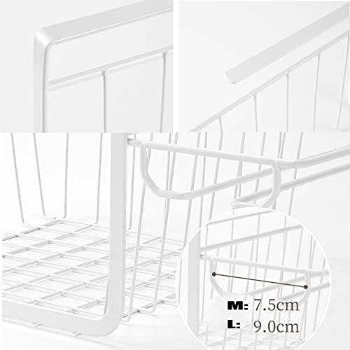 Wordfun Under Cabinet Stemware Rack Durable White Metal Hanger