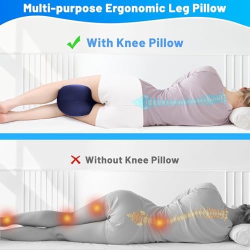 TranquilMoments Heart-Shaped Leg Pillow for Side Sleepers