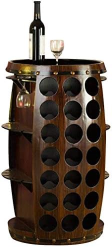 Freestanding Wine Rack with Barrel Design