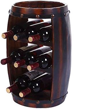 Oak Wine Barrel Storage Rack for Wine Whiskey and More