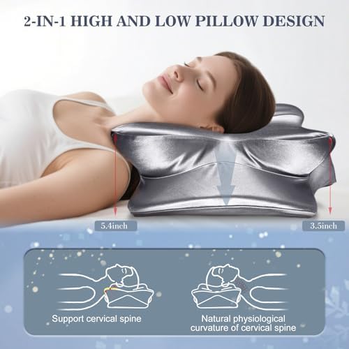 CCidea Cervical Pillow for Neck Pain Relief and Spine Support