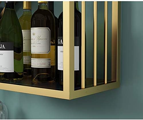 ZJDYDY Wall-Mounted Wine Cabinet Gold 1002560CM