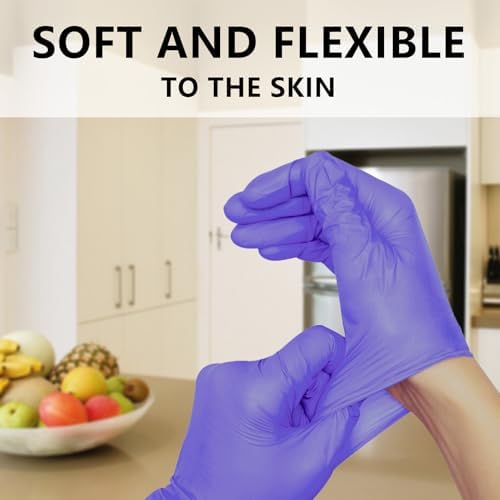 Myetasser Nitrile Gloves 100-Pack Latex-Free