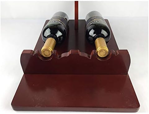 BOCbco Tabletop Wine Rack Holder for 2 Bottles 6 Glasses