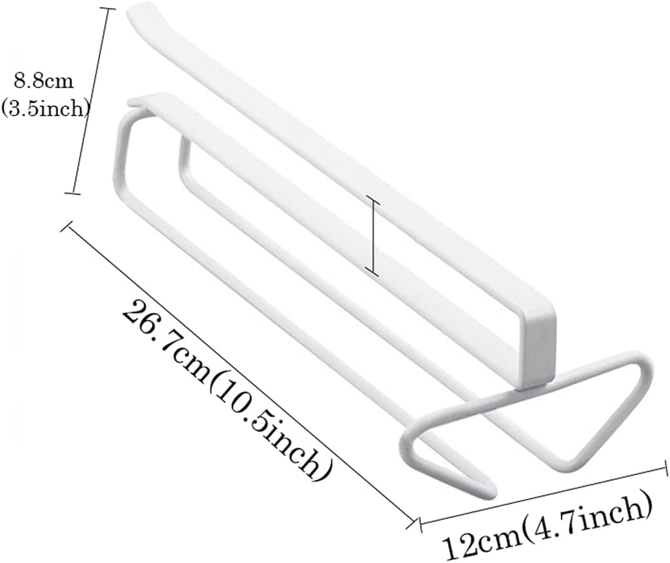 Portable Wine Glass Rack for Cabinet 2cm White Half Rows