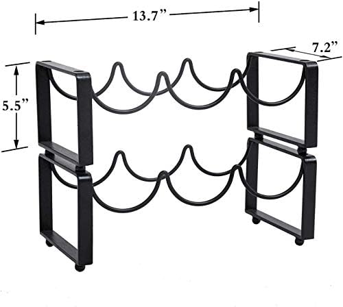 BOCbco Modern Simple Nesting Wine Racks for 3 or 6 Bottles