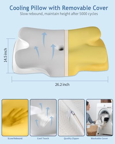 Tujami Cervical Neck Pillow for Pain Relief