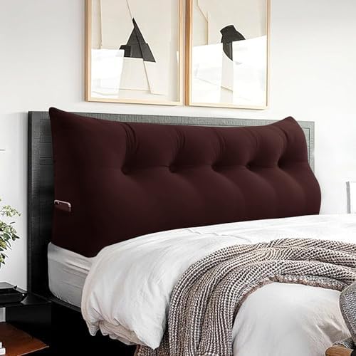 BNCKTRD Reading Pillow Velvet Chocolate Brown