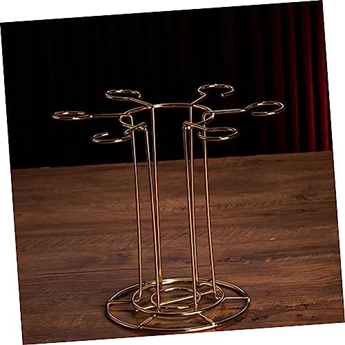 Cabilock Iron Wine Glass Holder Rack for Kitchen Bar