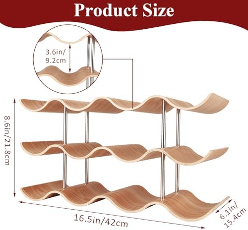 GBACHOOSE 3-Tier Tabletop Wine Rack
