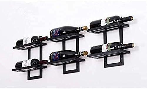 TOYOCC Wall-Mounted Wine Rack for 2-6 Bottles