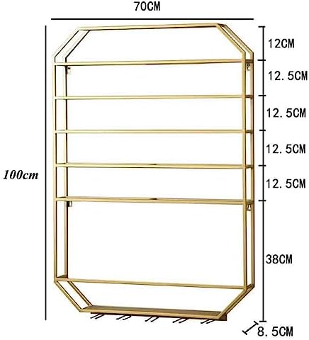 Wall Mounted Wine Rack with Glass Holder Black 70x85x100cm
