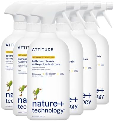 ATTITUDE Bathroom Cleaner Spray 271 Fl Oz Pack of 6