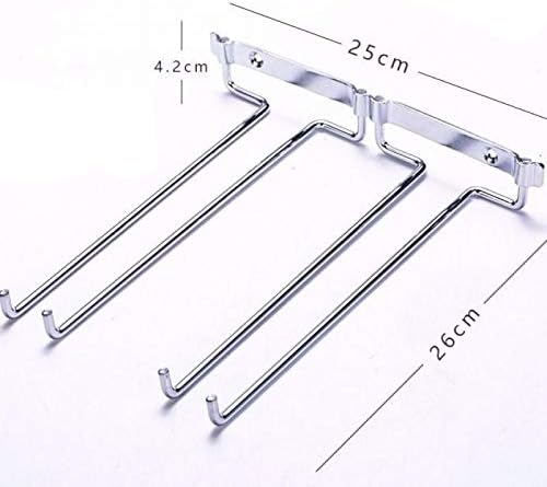 NEWCES Wall Mount Hanger for Stemware Under Cabinet