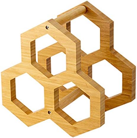 BOCbco 3-Bottle Tabletop Wine Rack Holder