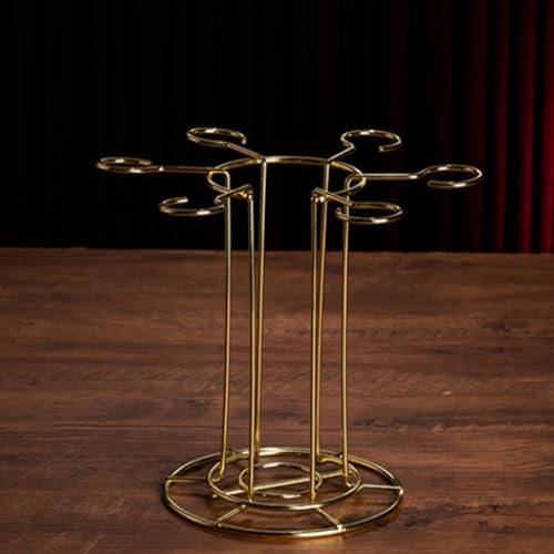Lmbabter Gold Wine Glass Rack for Home Bar