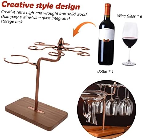 1pc Freestanding Wine Glass Rack for Home and Party Use 1