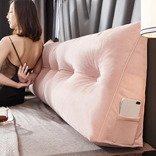 ZZYK Soft Velvet Reading Pillow with Headboard Support 1