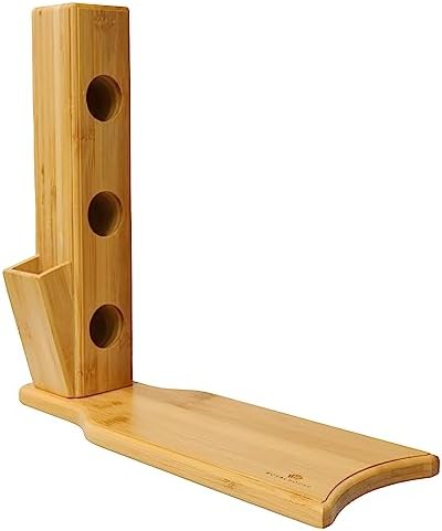 RoyalHouse Bamboo Wine Rack 3 Compartments