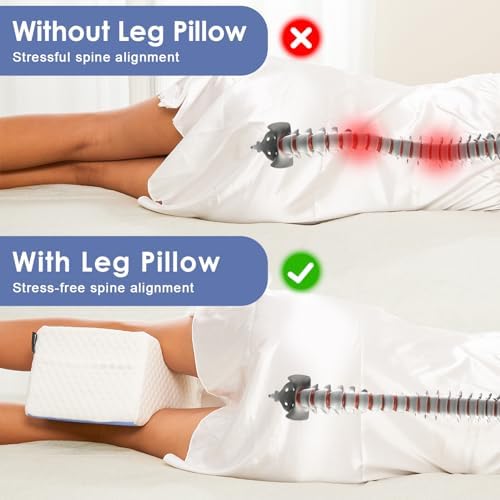 Cooloo8 Knee Pillow for Side Sleepers - Sciatica Pain Relief 1PCS