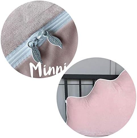 RUYII Velvet Reading Pillow with Zipper Design Green