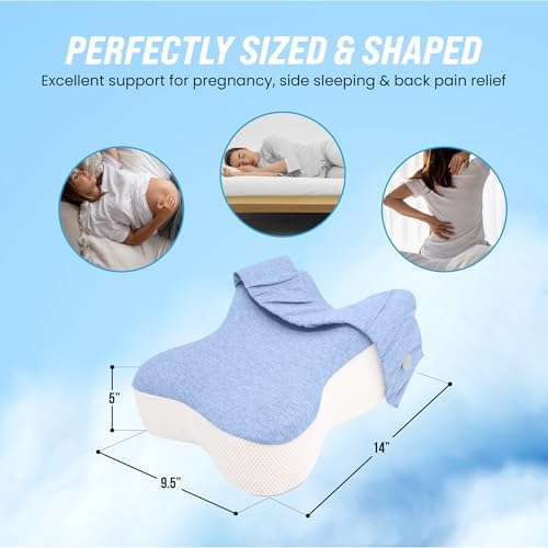 Lumia Wellness Orthopedic Long Knee Pillow for Side Sleepers 1