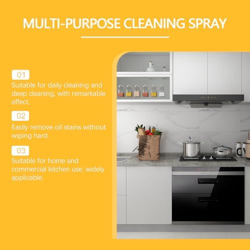 Heavy Duty Degreaser Cleaner Spray for Ovens Hoods Grills 2PCS