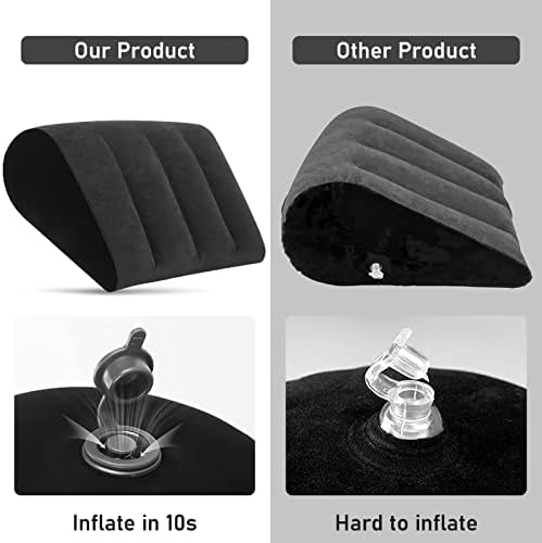 LuxoCare Leg Inflatable Elevation Pillows - Quick Inflate Deflate