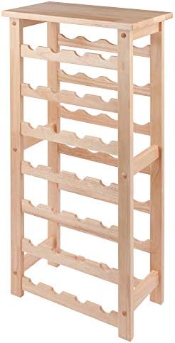 Winsome Napa 28-Bottle Wine Rack with 7 Shelves