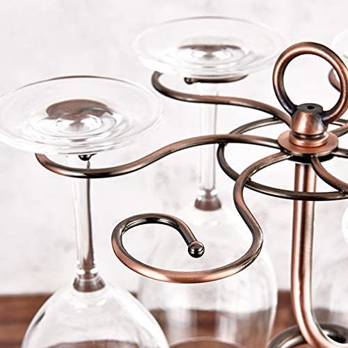 NWB Countertop Wine Rack with 2 Bottles and 6 Glasses
