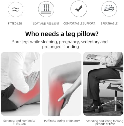 UTJZIB Knee Pillow for Sciatica Relief - Memory Foam Leg Support