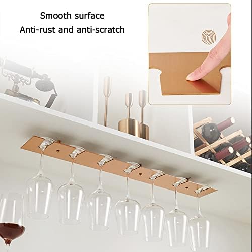 Under Cabinet Wine Glass Holder Rack for Kitchen Bar Storage