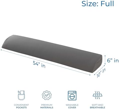 Nestl Bed Wedge Pillow for Headboard Gap Filler