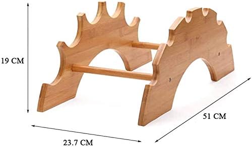 BOCbco Hoyx Wine Rack - Bamboo Storage for 6 Bottles