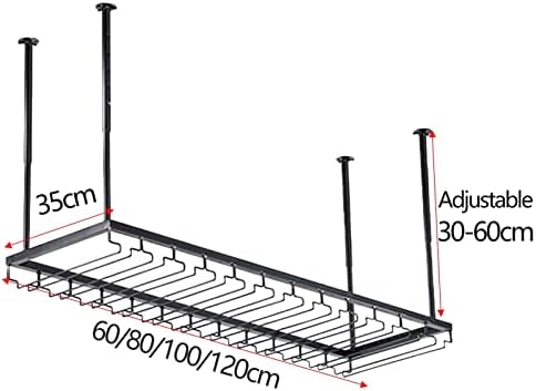 Ceiling Hanging Wine Rack with Adjustable Height and Width 1