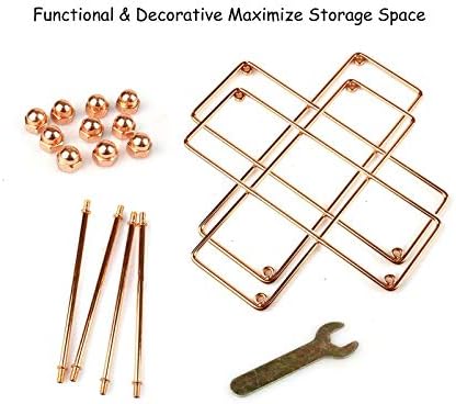 BOCbco Tabletop Wine Racks Rose Gold 5 Bottle Holder