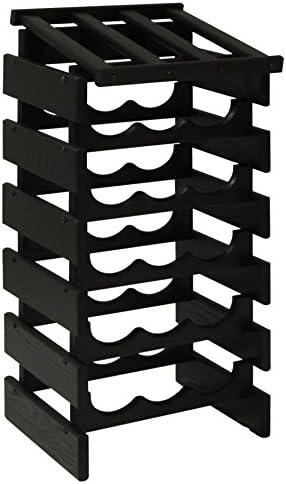 FixtureDisplays 18 Bottle Dakota Wine Rack with Display Top 1