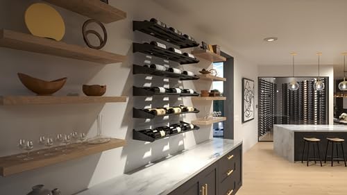 Ultra Wine Racks Showcase Horizontal Row - Black Modular