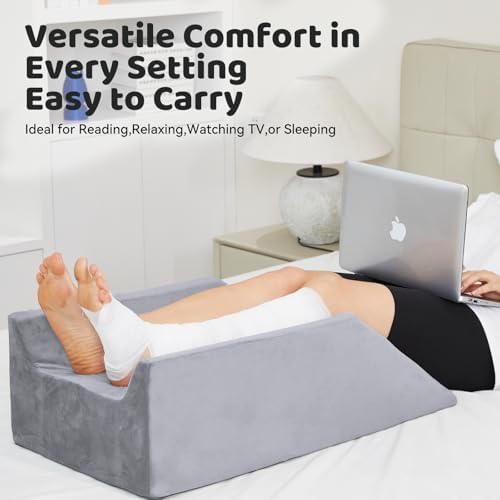 Leg Elevation Pillow for Post Surgery Recovery and Swelling Relief
