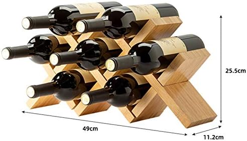 BOCbco Tabletop Wine Rack - 7 Bottle Capacity - Modern Stylish Design