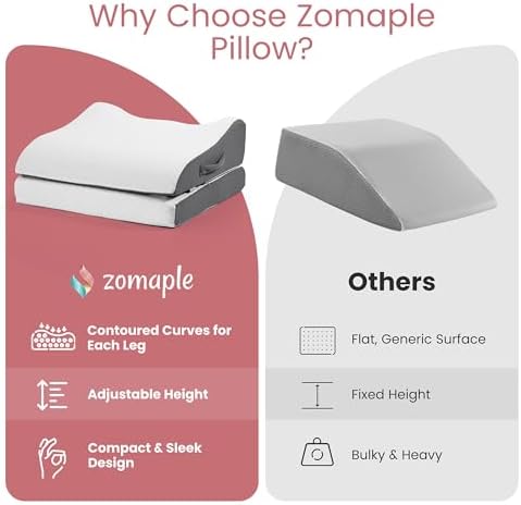 Zomaple Adjustable Leg Elevation Pillow for Recovery