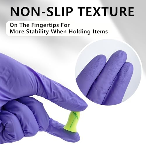 Myetasser Nitrile Gloves 100-Pack Latex-Free