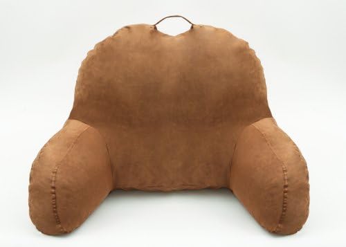 Deluxe Comfort Microsuede Bed Rest Pillow Brown