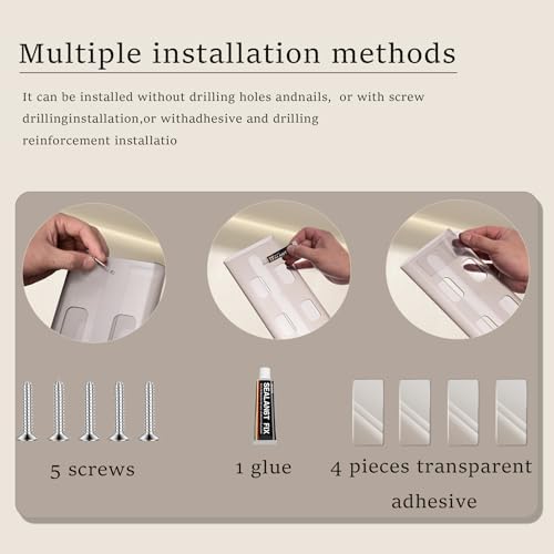 Wine Glass Holder 2 Pack No Drilling Cabinet Rack