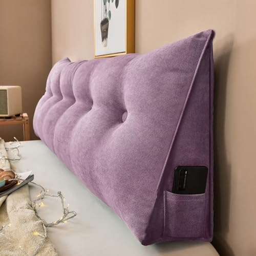 TESICA Large Bolster Headboard Pillow 59x20x8in