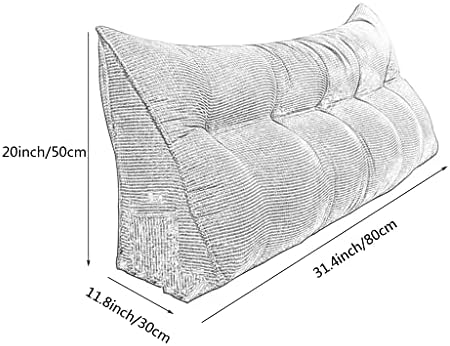 ZZYK Large Triangular Headboard Pillow with Removable Cover