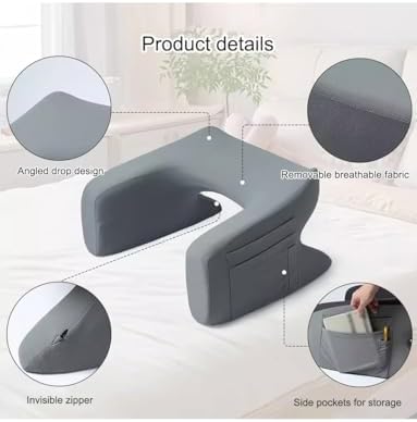 Ergonomic Memory Foam Armrest Pillow with Large Lap Desk