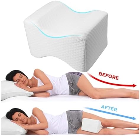 PTAWAA Memory Foam Knee Pillow for Spine Pregnancy Support